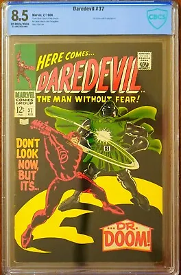 Buy Daredevil #37 CBCS 8.5 1968 Dr. Doom Nice Copy Black Cover ! • 178.74£