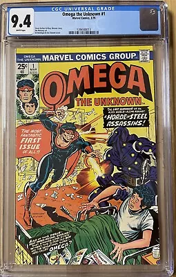 Buy 🔥🔥  OMEGA THE UNKNOWN #1 (1976,MARVEL) 1st APPEARANCE (copy 2) 🔥 CGC 9.4 • 79.63£