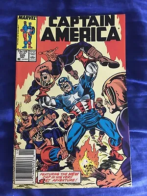 Buy Captain America #335 Newsstand Marvel Comics 1987 John Walker VF 8.0 • 2.14£