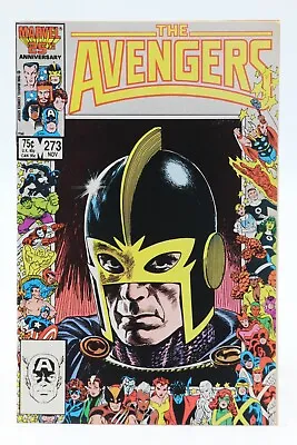 Buy Avengers (1963) #273 1st Print John Buscema 25th Anniversary Black Knight Cov VF • 5£