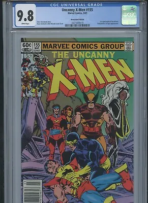 Buy Uncanny X-Men #155 1982 CGC 9.8 (1st App Of Brood)(Newsstand Edition) • 228.73£