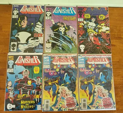 Buy The Punisher Book LOT (#5, 8, 50, 73, Annual #6) Marvel Comic 1987 2nd Series W1 • 10.80£