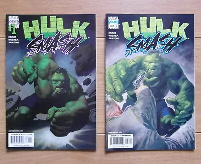 Buy HULK SMASH #1+2 COMPLETE - Marvel Knights 2001 - Garth Ennis/John McCrea - VF/NM • 5.74£