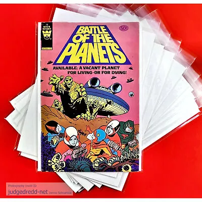 Buy Comic Bags And Backing Boards Size17 Resealable For Silver Age Size Comics X 10 • 12.99£