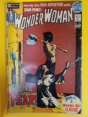 Buy VTG WONDER WOMAN April 1972 Comic Book Issue #199 DC Comics COLLECTIBLE • 38£