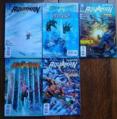 Buy Aquaman New 52 DC Comics Issues 21-25 #21 #22 #23 #24 #25 Bundle Job Lot • 10£