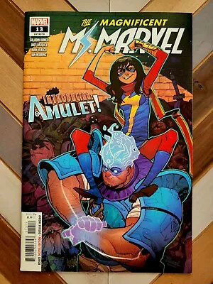 Buy Magnificent MS. MARVEL #13 (Marvel 2020) 1st App & Cover Of AMULET (Arab Hero) • 13.98£
