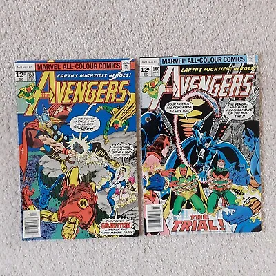 Buy Avengers #159 And #160, 1977. Thor, Iron Man, Black Panther, Captain America. • 9.50£