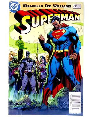 Buy DC Comics SUPERMAN (2004) #208 Jim LEE Cover NEWSSTAND FN (6.0) Ships FREE! • 10.60£