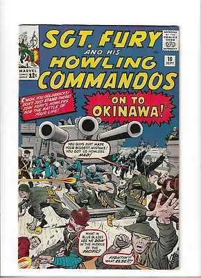 Buy Sgt. Fury And His Howling Commandos #10 Very Good Plus [1964] 1st Capt. Savage • 24.95£