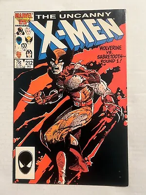 Buy Uncanny X-men #212 Wolverine Vs Sabertooth Barry Windsor Smith Cover Art 1986 • 15.81£