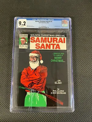 Buy Samurai Santa #1 Solson Christmas Special CGC 9.2 Key 1st Jim Lee Art ! • 313.23£