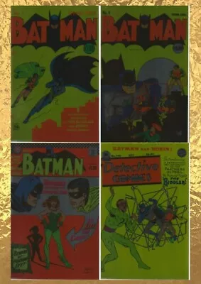 Buy Batman #1, 5 & 181 Detective Comics #140 - Lot Of 4 All Foil Facsimiles  All NM+ • 20.55£