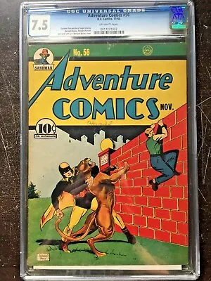 Buy ADVENTURE COMICS #56 CGC VF- 7.5; OW; Baily Hourman Cover/art (11/40)! • 1,541.68£