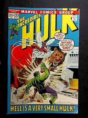 Buy Incredible Hulk #154 VF 8.0  Herb Trimpe Art Vintage Marvel 1972 • 47.96£