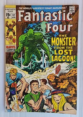 Buy FANTASTIC FOUR #97  (1970)  1st Cover Appearance Of Franklin Richards As A Baby • 25.30£