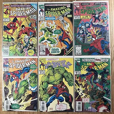 Buy Amazing Spiderman Early 90’s Comic Book Lot + Bonus Books Marvel 1990-99 VFNM/NM • 40.17£