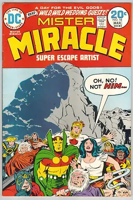 Buy Mister Miracle 18  Darkseid!  Scott Free/Big Barda!  Last Kirby  F/VF 1974 DC • 12.02£