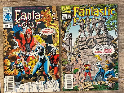 Buy Fantastic Four #388 & 389 Marvel  1994 Ant-Man Namor -Marvel Masterprints Insert • 4.74£