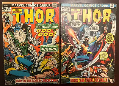 Buy The Might Thor 214/217 -1973 🔥Bronze Age Comic Lot • 23.75£