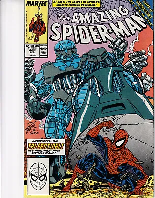 Buy AMAZING SPIDER-MAN Vol. 1 # 329 February 1990 MARVEL Comics - Tri-Sentinel • 25.71£