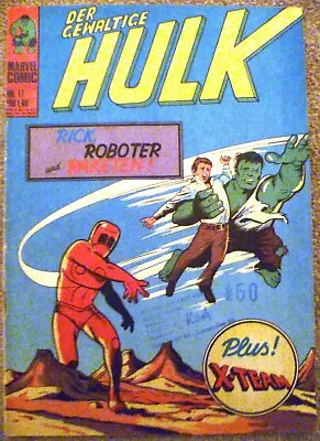 Buy Bronze Age + Marvel + German + 17 + Incredible Hulk + Tales To Astonish #71 + • 23.65£