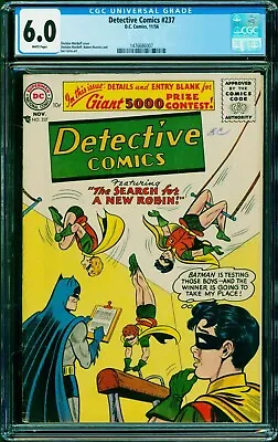 Buy Detective Comics #237 - DC 1956 Silver Age Issue - CGC FN 6.0 • 382.03£