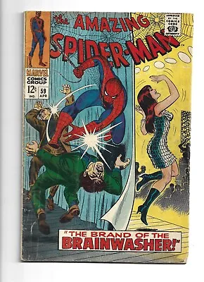 Buy Amazing Spider-man #59, GD/VG 3.0, First Mary Jane Cover; Kingpin • 51.31£
