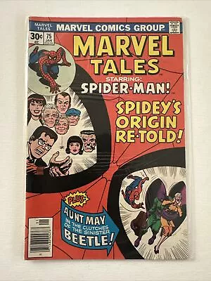 Buy MARVEL TALES #75 Comic KEY REPRINTS AMAZING SPIDER-MAN #94 ORIGIN RETOLD VF+ • 7.95£