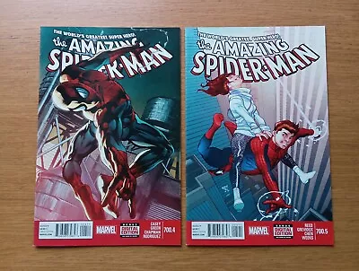 Buy The Amazing Spider-Man 700.4 & 700.5 2014 Marvel • 4£