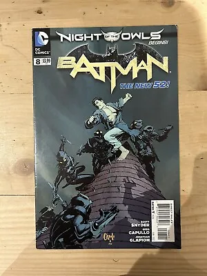 Buy Batman #8 DC Comics 2012 The New 52 1st Print Scott Snyder Gregg Capullo Bagged • 4.95£