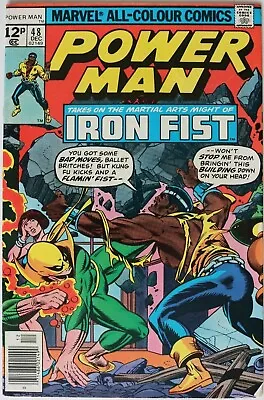 Buy Comic Book - Marvel - Power Man Iron Fist - First Meeting - #48 Sept 1977 - Good • 19.99£
