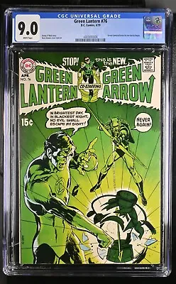 Buy 1970 Green Lantern 76 CGC 9.0. 1st Green Arrow. 1st DC Bronze Age Comic • 1,340.07£