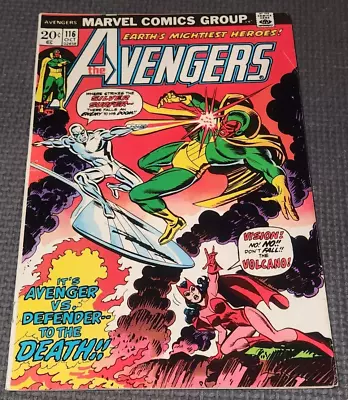 Buy AVENGERS #116 (1973) Avengers/Defenders War Vision Silver Surfer Marvel Comics • 27.80£