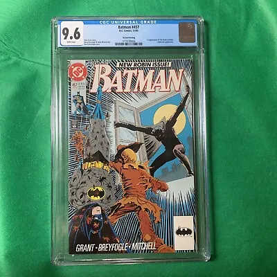 Buy BATMAN #457 (1990) CGC 9.6 1st ROBIN TIM DRAKE 2nd PRINT VARIANT DC WHITE PAGES • 67.20£