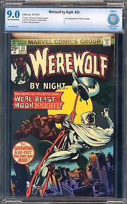 Buy Werewolf By Night #33 CBCS 9.0 (1975) 2nd App Of Moon Knight! L@@K! • 221.97£