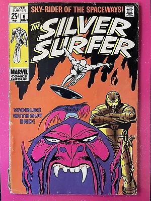 Buy Silver Surfer #6 Cover Art John Buscema Intro And Death Of Overlord VG+/F • 70£