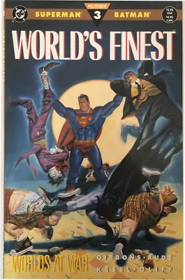 Buy US DC World's Finest  Issue 3 Worlds At War Batman Superman Comics 1990 MINT • 8.19£
