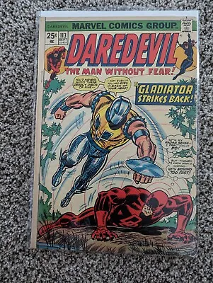 Buy Daredevil #113 (1974) Marvel Comics '1st Cameo App Deathstalker Lilith' FN • 10.29£