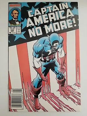 Buy Captain America #332 Direct Marvel 1st Series (VF - NM) (1987) NEWSSTAND • 19.79£