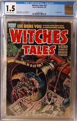 Buy Witches Tales #25 CGC 1.5 FR/GD  1954 Decapitation Cover 🔥 HOT 🔥 • 1,318.41£