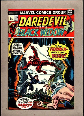 Buy Daredevil & The Black Widow #106_dec 1973_nm Minus_terrex_ramrod_moondragon_uk! • 0.99£