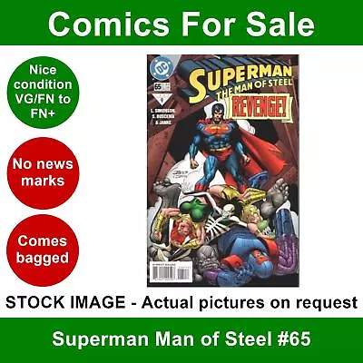Buy DC Superman Man Of Steel #65 Comic - VG/FN+ 01 March 1997 • 3.99£