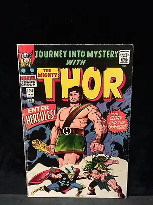 Buy Journey Into Mystery #124 (2nd App Hercules) Marvel Comics 1966 • 134.56£