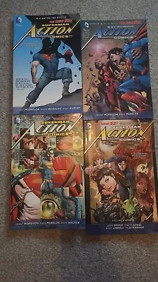 Buy Super Man  New 52 Action Comics Volumes 1, 2, 3, 4 • 19.99£