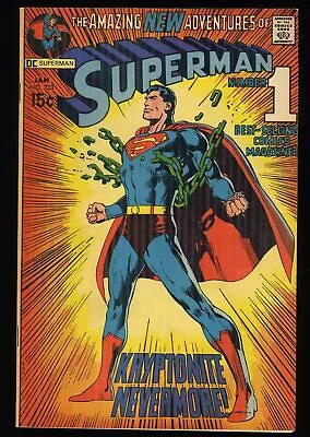 Buy Superman #233 VF 8.0 Neal Adams Cover!  Superman Breaks Loose! DC Comics 1971 • 267.28£