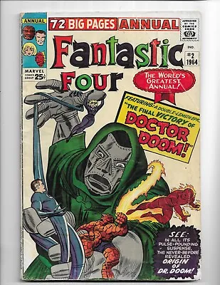 Buy Fantastic Four Annual 2 - Vg- 3.5 - Origin Of Doctor Doom - Human Torch (1964) • 199.88£