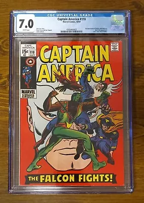 Buy Captain America 118 (Oct 1969, Marvel) CGC 7.0 • 79.95£