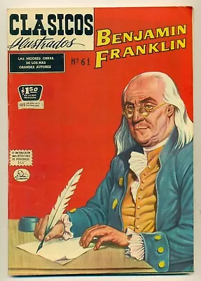 Buy CLASICOS ILUSTRADOS #61 Benjamin Franklyn, La Prensa Comic 1957 • 15.89£