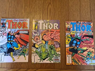 Buy The Mighty Thor 364,365 And 366 1st Throg 1986 • 18£